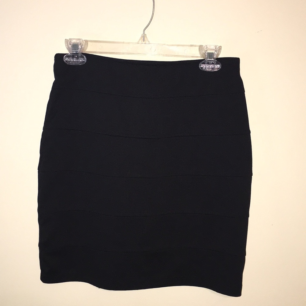 Black bandage skirt